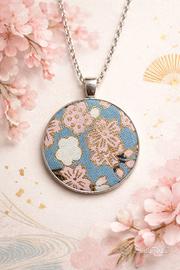 ciondolo in cotone broccato giapponese 