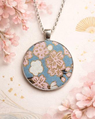ciondolo in cotone broccato giapponese 