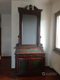 MOBILE ANTICO CON RIBALTA E ALZATA