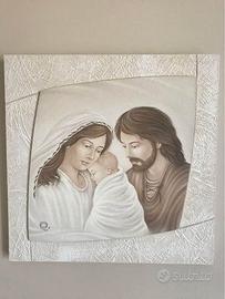 Capezzale dipinto su legno