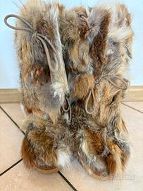 MOON BOOT pelliccia, taglia 38 40 come nuovi
