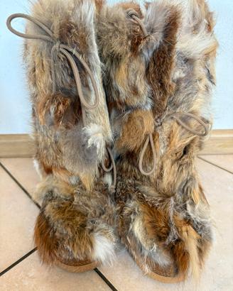 MOON BOOT pelliccia, taglia 38 40 come nuovi