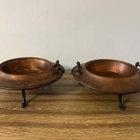 Coppia di braceri antichi in rame