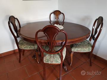 Tavolo e sedie Londinesi 1800