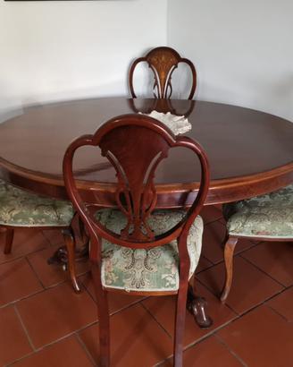 Tavolo e sedie Londinesi 1800