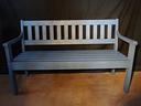 panchine-legno-blu-vintage