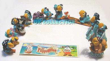 SERIE COMPLETA n° 10 SORPRESINE KINDER PAPPAGALLI