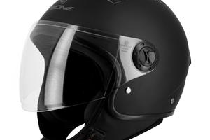 CASCO JET MOTO SCOOTER S707 NERO OPACO PRESE D'ARI