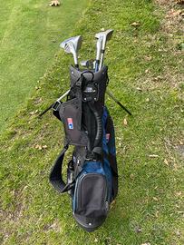Sacca da golf per bambini, con 7 ferri.