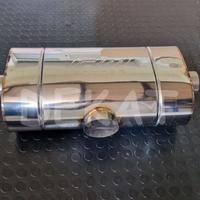 Silenziatore finale auto 3 uscite duplex a T 76x63