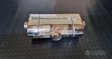 Silenziatore finale auto 3 uscite duplex a T 76x63