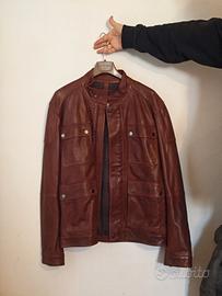 Giacca pelle marrone Taglia 50 