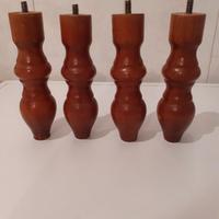 Gambe in legno 4 pezzi