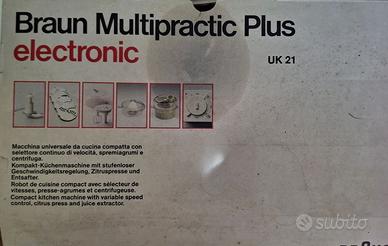 BRAUN UK21 MULTIPRACTIC ROBOT DA CUCINA