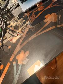 Vetro scrivania ikea 160x80