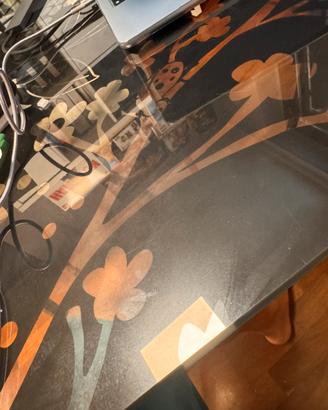 Vetro scrivania ikea 160x80