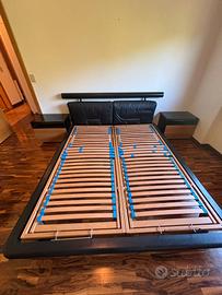 struttura letto con 2 comodini