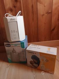 Scalda biberon Chicco e set accessorio Medela