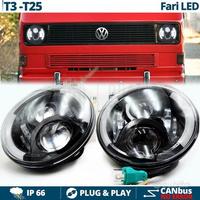 2 FARI LED 7'' Pollici PER VW Transporter T3 T25