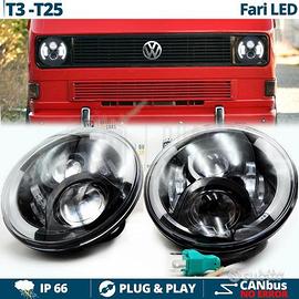 2 FARI LED 7'' Pollici PER VW Transporter T3 T25