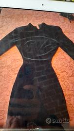 vestito velluto nero