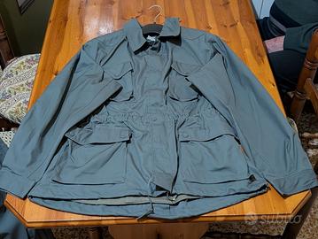 Tuta da lavoro verde militare  giacca e pantalone 