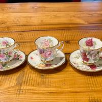 Tazze da te vintage fine porcellana inglese