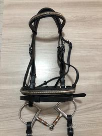 Testiera cavallo completa di morso e redini