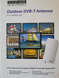 Antenna amplificazione Konig esterno interno