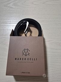 Cintura Uomo in vera pelle nera Marco Celli