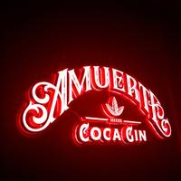 insegna luce lampada gin amuerte led