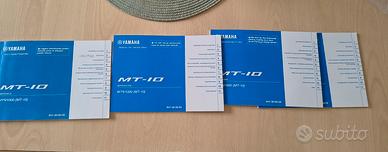 libretto uso e manutenzione Yamaha MT 10 ABS 2022