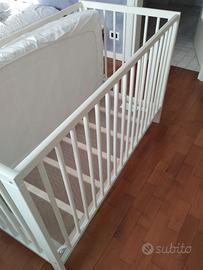 Lettino ikea con materasso, piumino e set lenzuola