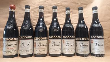 Barolo Borgogno 1958,1961,1967,1985,1996,1998,2004
