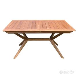 Tavolo Allungabile Legno Massello di Acacia 200cm