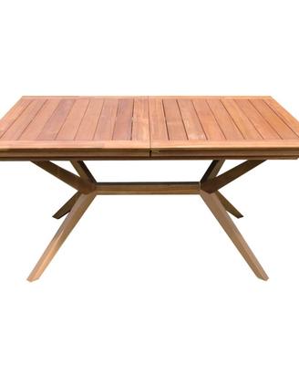Tavolo Allungabile Legno Massello di Acacia 200cm