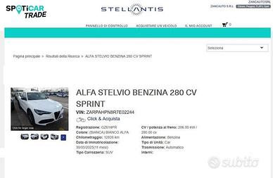Alfa Romeo Stelvio 2.0 T 280 CV Sprint AT8 Q4...