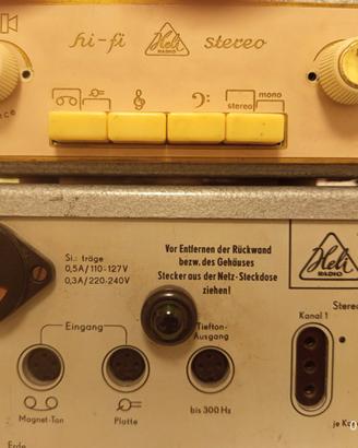 Raro Amplificatore Valvolare Vintage Heli Hs-1