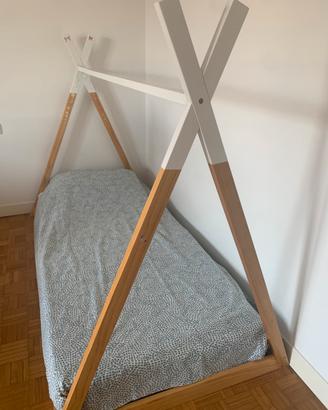 Lettino montessoriano con materasso