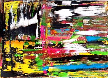 Frequenza di colori - Quadro astratto tela 50x70cm
