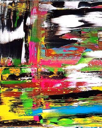Frequenza di colori - Quadro astratto tela 50x70cm