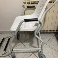 Sedia a rotelle per doccia disabili