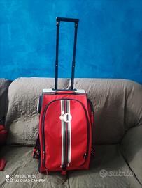 trolley 4 scomparti con manico allungabile e ruote