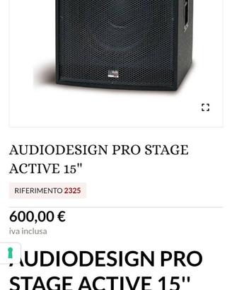 Impianto con due subwoofer e due casse amplificate