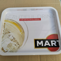 Vassoio in Latta Pubblicitario Da Bar Martini