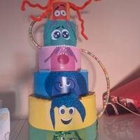 Torta finta per compleanno Inside out