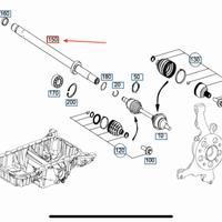 Nuovo Mercedes-benz w204 albero anteriore original