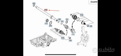 Nuovo Mercedes-benz w204 albero anteriore original