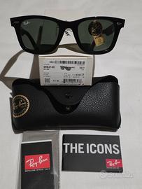 Ray-Ban RB2140 Wayfarer Nero G15 NUOVI Originali