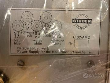 Studer C37 - Alimentatore Registratore